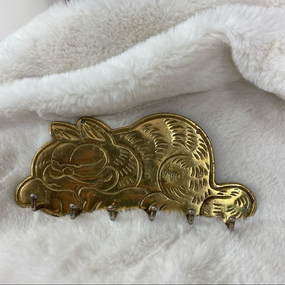 Garfield solid brass vintage key holder - Picture 2 of 10